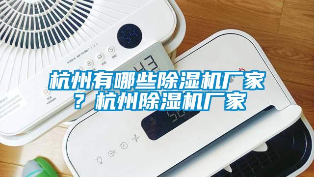 杭州有哪些除濕機廠家？杭州除濕機廠家