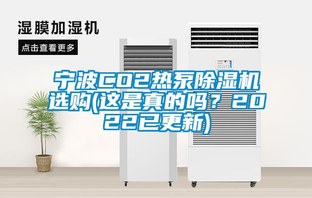 寧波CO2熱泵除濕機選購(這是真的嗎？2022已更新)