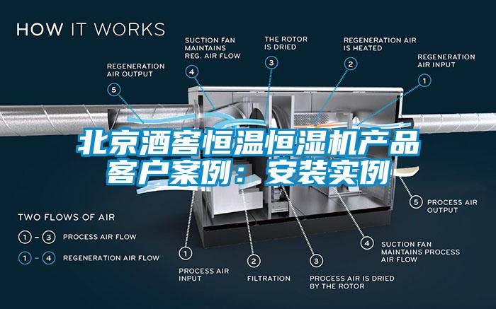 北京酒窖恒溫恒濕機產(chǎn)品客戶案例：安裝實例