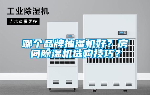 哪個品牌抽濕機好？房間除濕機選購技巧？