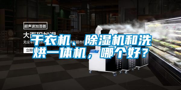 干衣機、除濕機和洗烘一體機，哪個好？